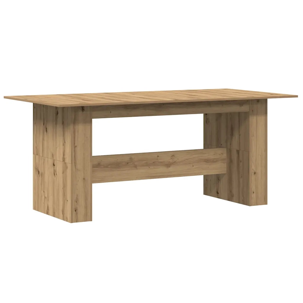 Tavolo da Pranzo Rovere Artigianale 180x90x76 cm in Truciolato 855845