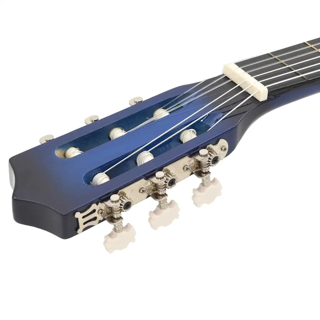 Set Chitarra Classica Western 12 pz con 6 Corde Blu 38" CFW4712898