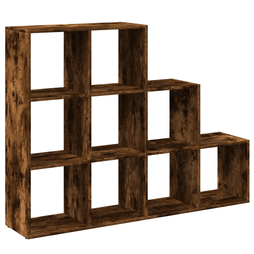 vidaXL Libreria 3 Ripiani Rovere Fumo 137,5x29x103,5 cm Truciolato