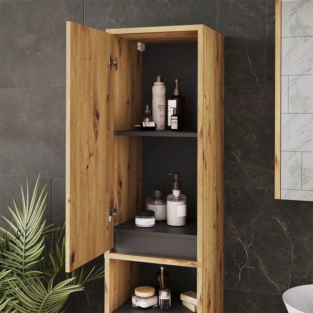 Vicco Set di mobili da bagno Artigiano/grigio 3 parti