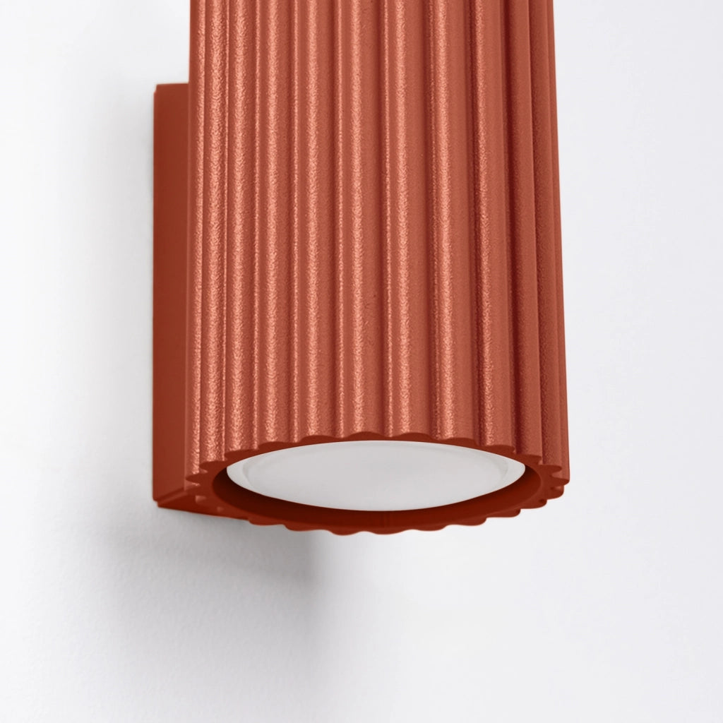 Applique moderna GRAVIO Pure Lume ocra rossa 10cm su-giù GU10
