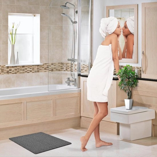 Matte antislip 53 x 53 cm in PVC, veloce assorbimento, matressa per doccia, antislip, morbida, comfort, sicurezza, matressa antislip per doccia, per ambienti umidi (53 x 53 cm)