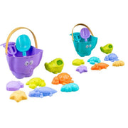 Trade Shop - Set 10pz Attrezzi Giochi Spiaggia Mare Sabbia Pala Secchiello Per Bambini 6558012 -