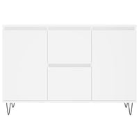 Credenza Bianca 101,5x35x70 cm in Legno Multistrato 827204