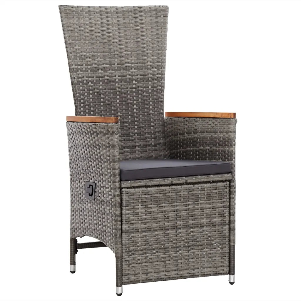 Set Mobili da Pranzo per Giardino 5 pz Grigio 3071956