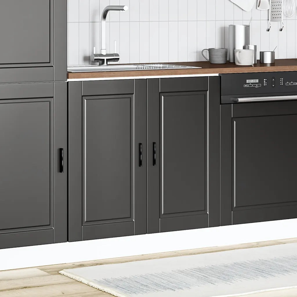 Mobile base lavello Porto Nero 80x46x81,5cm Legno Multistrato 853928
