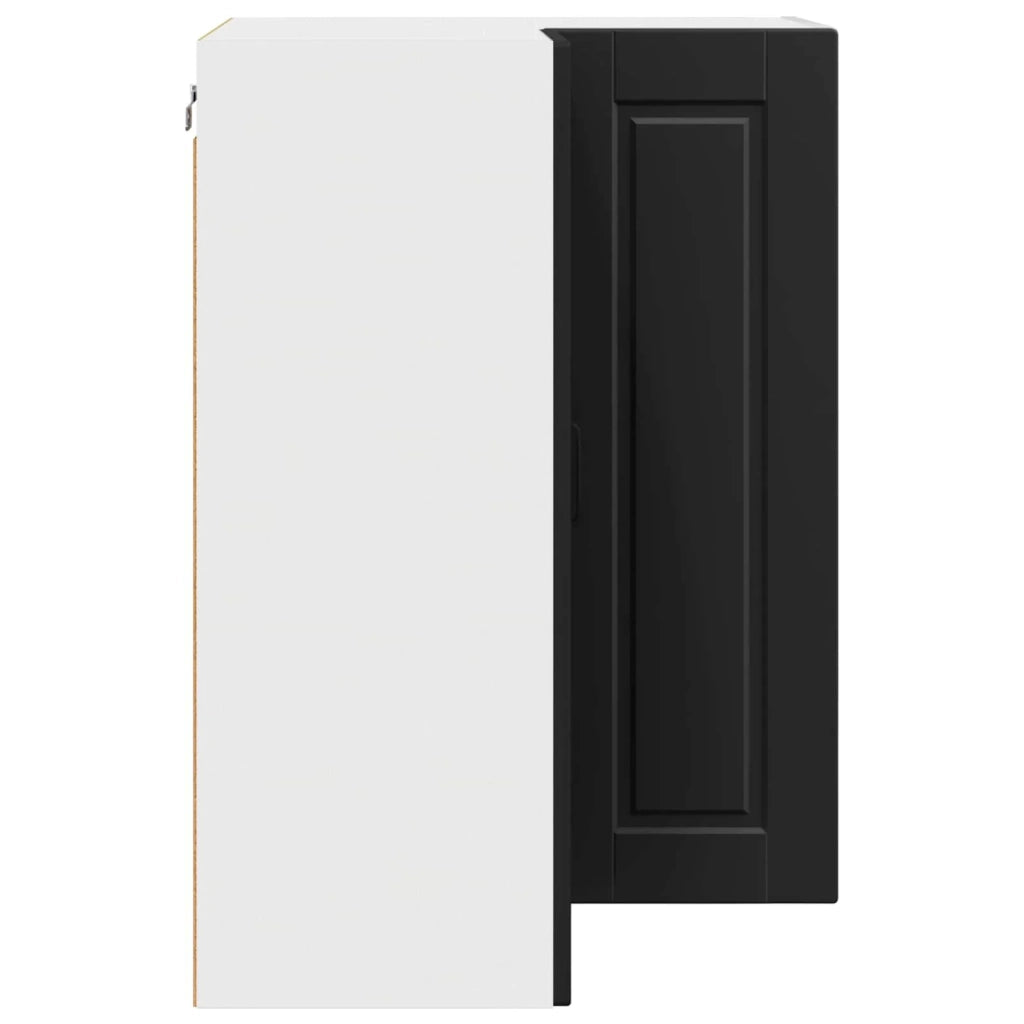 Mobiletto da cucina moderno 57 x 57 x 80 cm design elegante pratico contenitore in legno ingegnerizzato nero 02_0054419