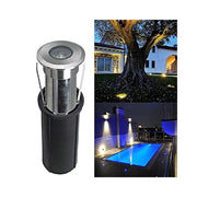 Trade Shop - Faretto Segnapasso Led 2w Luce Blu Ray Calpestabile Impermeabile Incasso Esterno Ip68 -