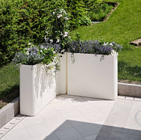 Vaso 90x27x77 cm in Polietilene Divio 80 Antracite Outdoor