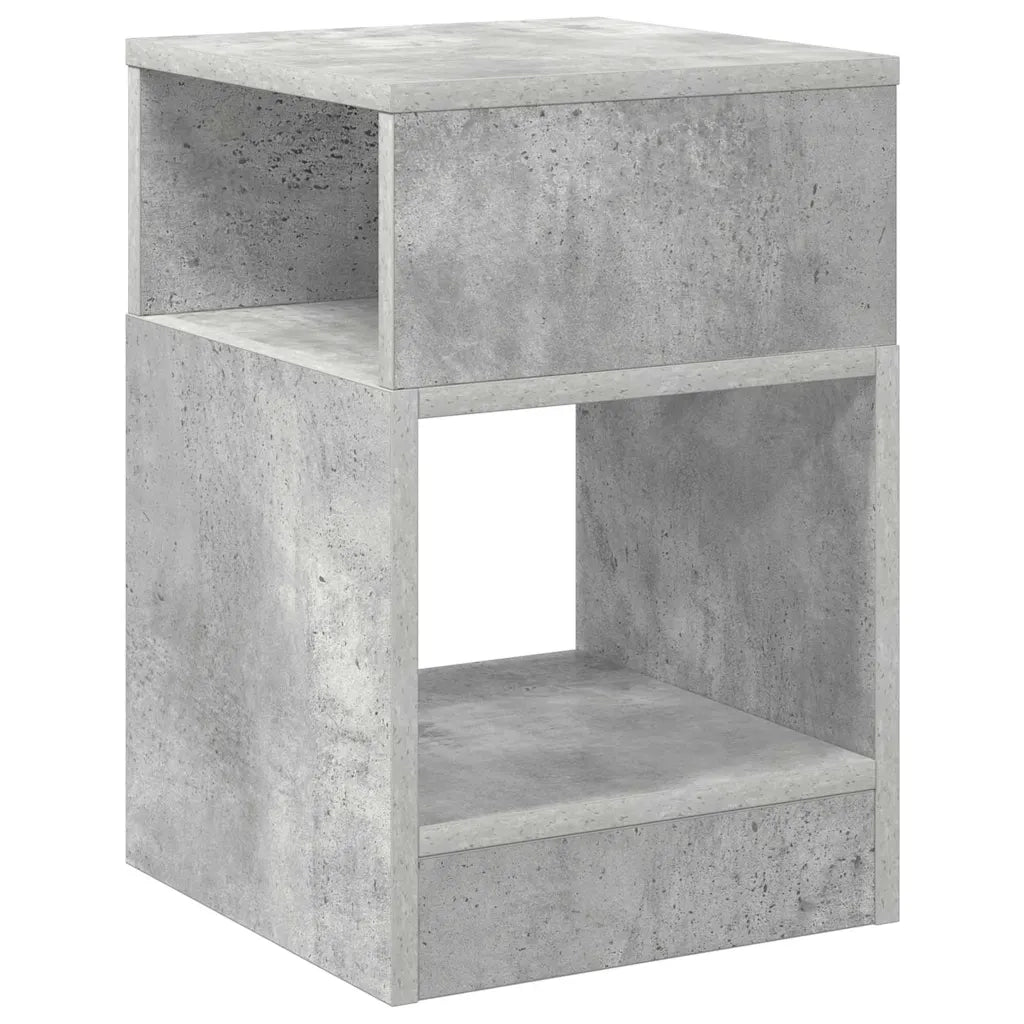 Tavolino 2 pcs Grigio cemento 30,5 x 30 x 45 cm