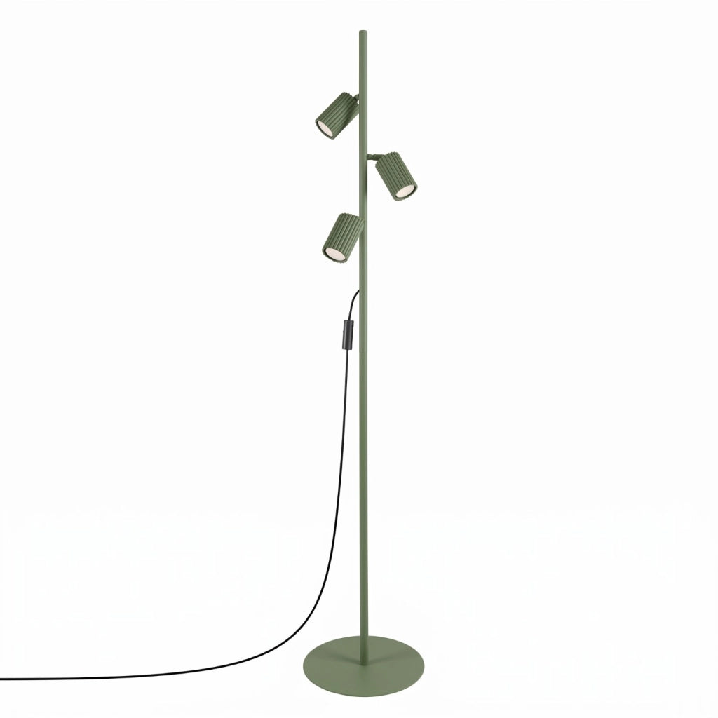 Lampada da terra KARBON 3 verde oliva