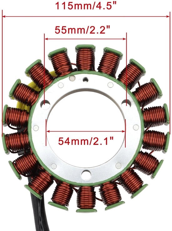 Sostituzione Stator a 18 Bobine Magnetico per KVF750 Brute Force 750 4x4i (2008-2011)