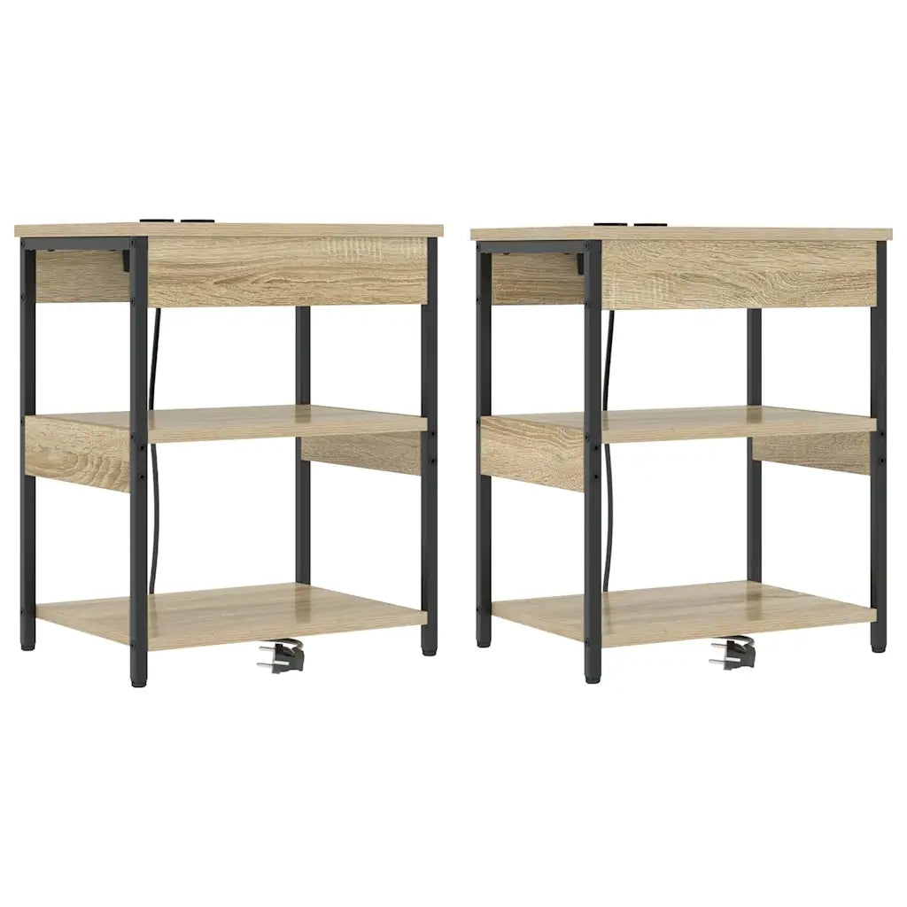 Armadio da Notte 2 pcs Rovere Sonoma 41 x 31 x 51 cm 859538