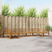Set di divani da esterno 7 pcs Naturale