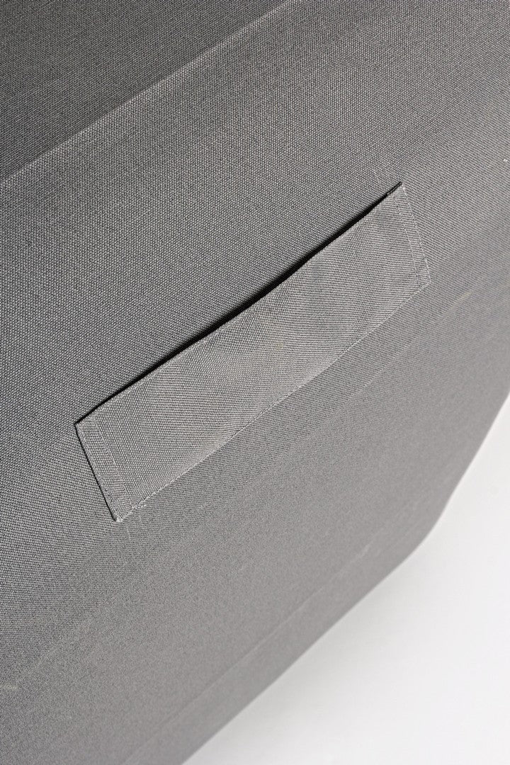 Poltrona Pouf Chaise Lounge Gonfiabile 90x60x70 cm in Poliestere Rihanna Grigio