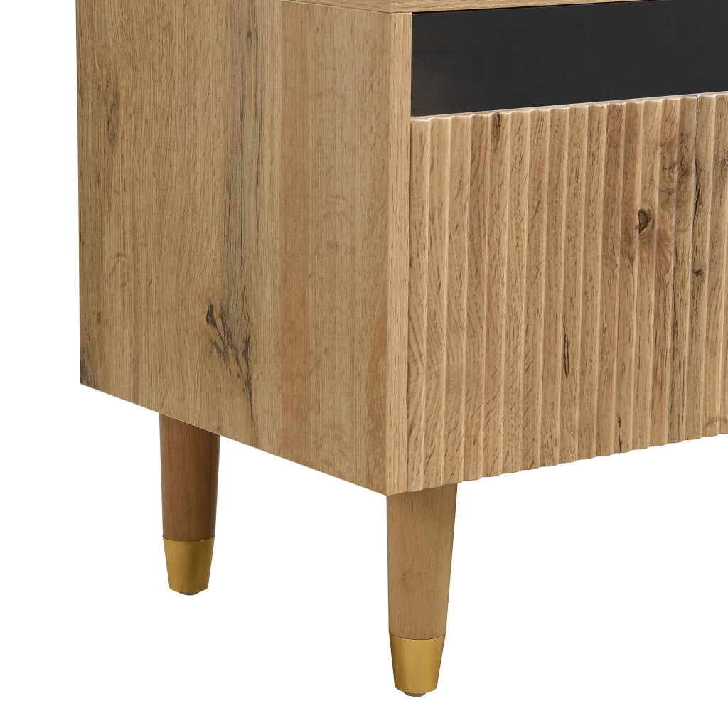 MOBILE TV 178x35x45 cm MDF effetto legno con 4 cassetti