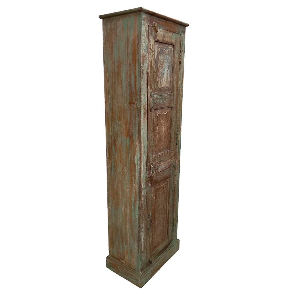 Credenziale in legno artigianale 57x36x193h cm
