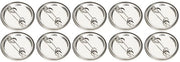 Etichetta di Identificazione - Badge 200 Unità - Componenti di Chiusura - Spilla Metallica - Sigillatura Transparente - Porta Carta di Credito - Materiale Resistente