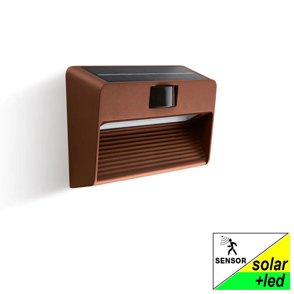 VARCO CORTEN Segnapasso Solare LED da Parete IP54 99127 Sovil