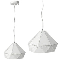 Lampada Da Soffitto Pensile Metallico Bianco APP237-1CP