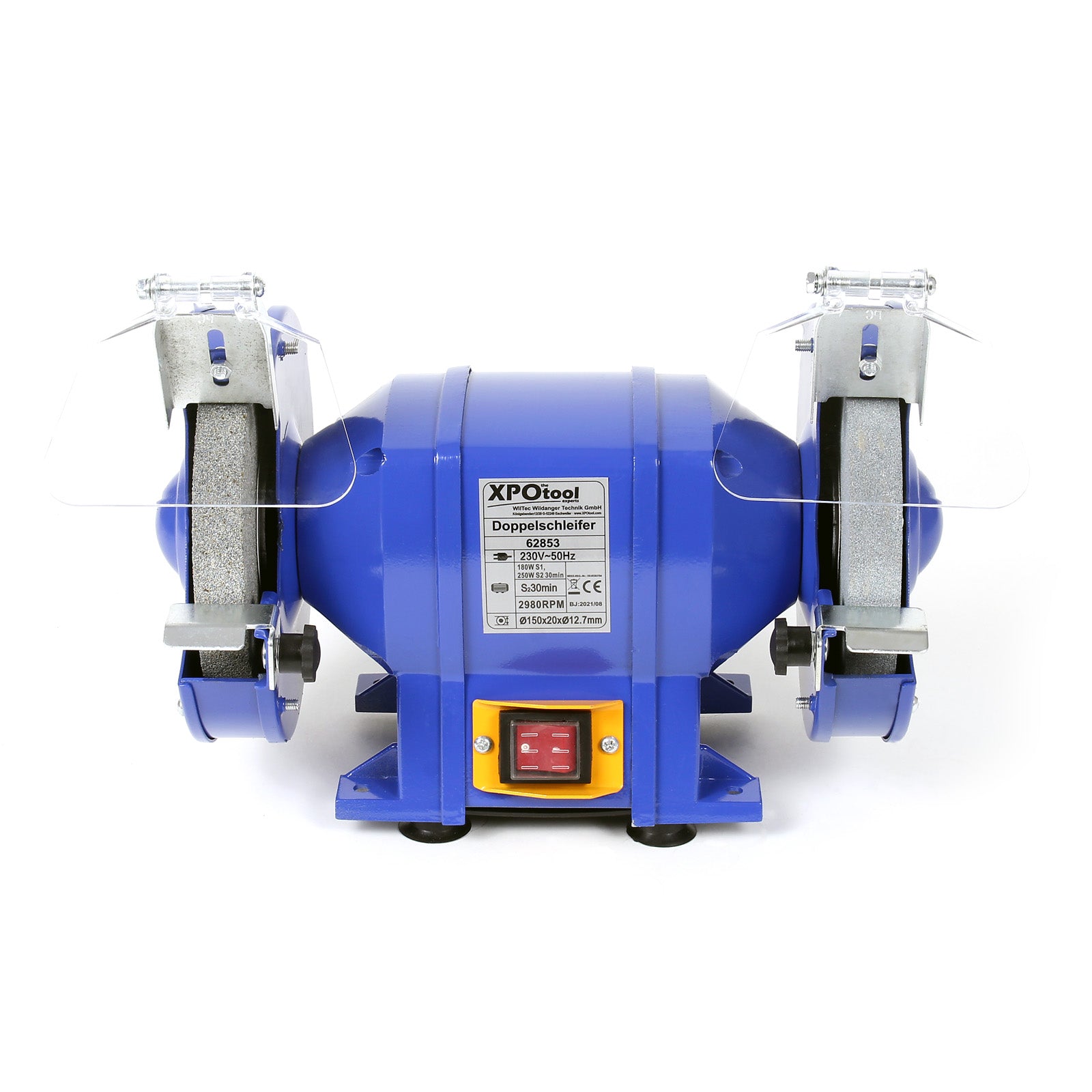 Smerigliatrice doppia 250W Ø mole 150mm Con mola a grana grossa e mola a grana fine