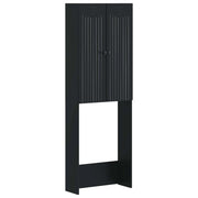 Mobile Bagno ALKMAAR Nero 66 x 25,5 x 190 cm 896256