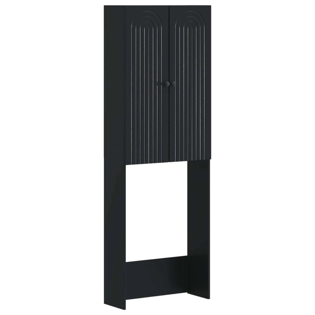 Mobile Bagno ALKMAAR Nero 66 x 25,5 x 190 cm 896256