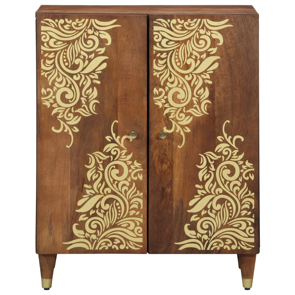 Sideboard 60x33x75 cm Legno Massello di Mango