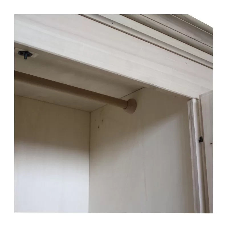 armadio classico 3 porte 3 cassetti legno grezzo 182x61x221 (611) - Mobili 2G