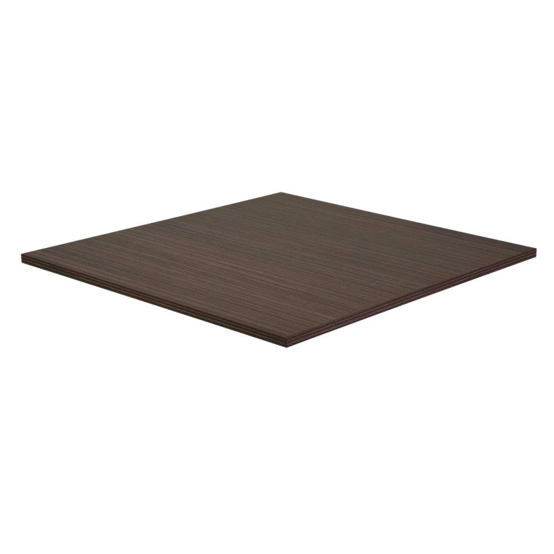 Top tavolo nobilitato noce moderno quadro cm 68x68X1,8