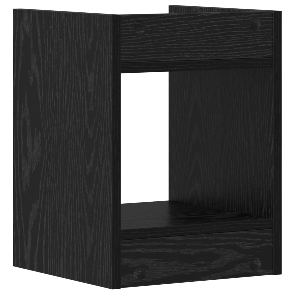 Supporto per piante Rovere Nero 30 x 30 x 40 cm 899612