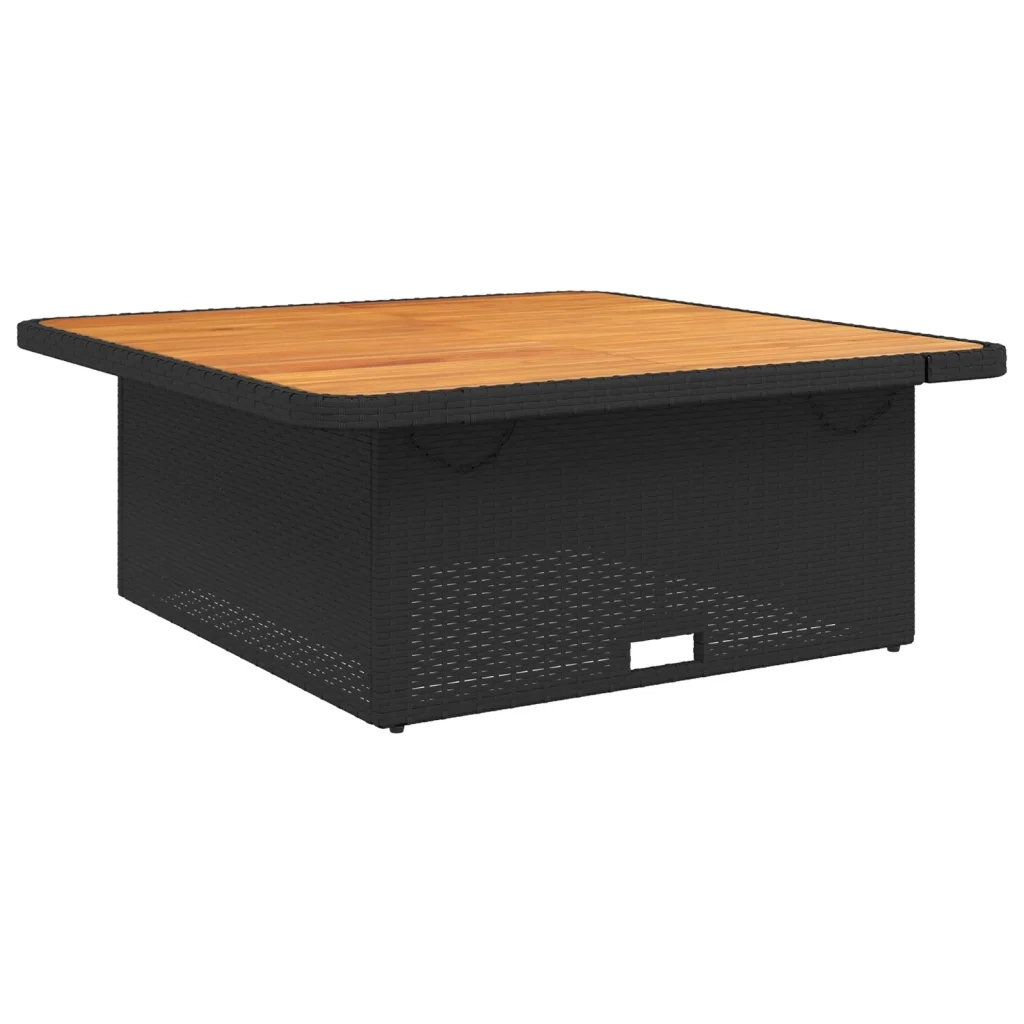Set Divani da Giardino 5 pz con Cuscini Nero in Polyrattan 3262739