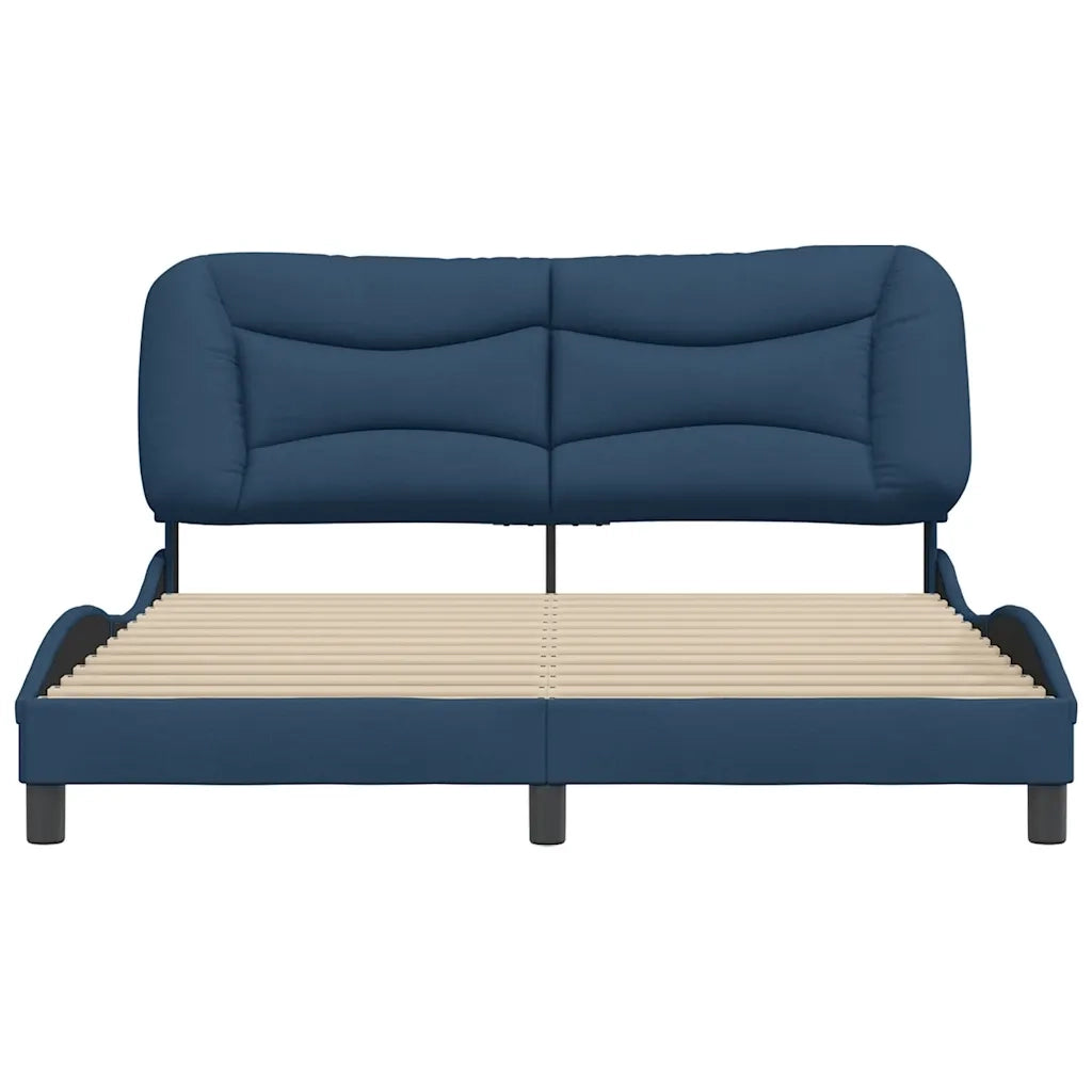 Giroletto senza Materasso Hvar Blu 160x200 cm in Tessuto 3207785