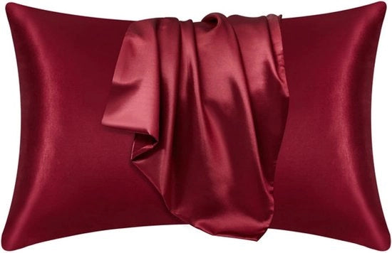 Set di cuscini in seta morbida e liscia - 2 pezzi - copertura per cuscino a forma rettangolare - copertura per cuscino a forma di busta - copertura per cuscino per letto - decorazione per letto - 51x76cm