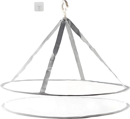 Asciugacapelli Premium Opiegaibile | Asciugacapelli da Appendere | Cassetto per Asciugamani | 100 cm Alto | Risparmio di Spazio