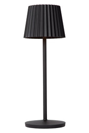 Lampada da tavolo esterna ricaricabile LED 2W IP54 nera Lucide