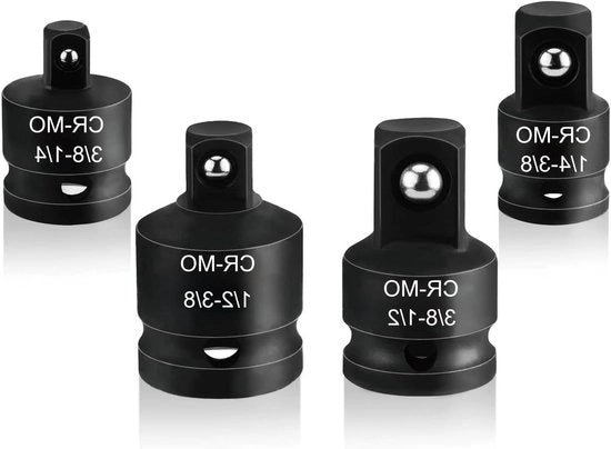 Adattatori di Fisarmonica per Chiavi Impattanti - Acciaio Cr-Mo - 1/4 a 3/8 3/8 a 1/4 3/8 a 1/2 1/2 a 3/8 pollici
