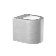 Silver Applique LED 9W Biemissione Tonda Grigio 4000K IP65 - Rossini Group - Lampada da parete in alluminio per esterni ad alta resistenza