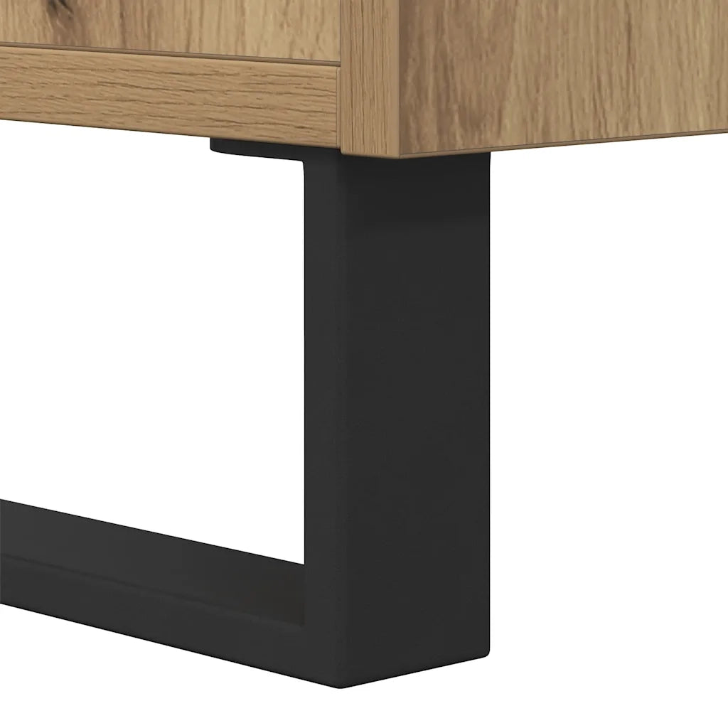 Credenza Rovere Artigianale 104x35x70 cm in Legno Multistrato