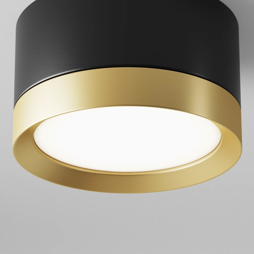 Maytoni Lampada da soffitto Hoop 1 luce GX53 dimmerabile nero alluminio