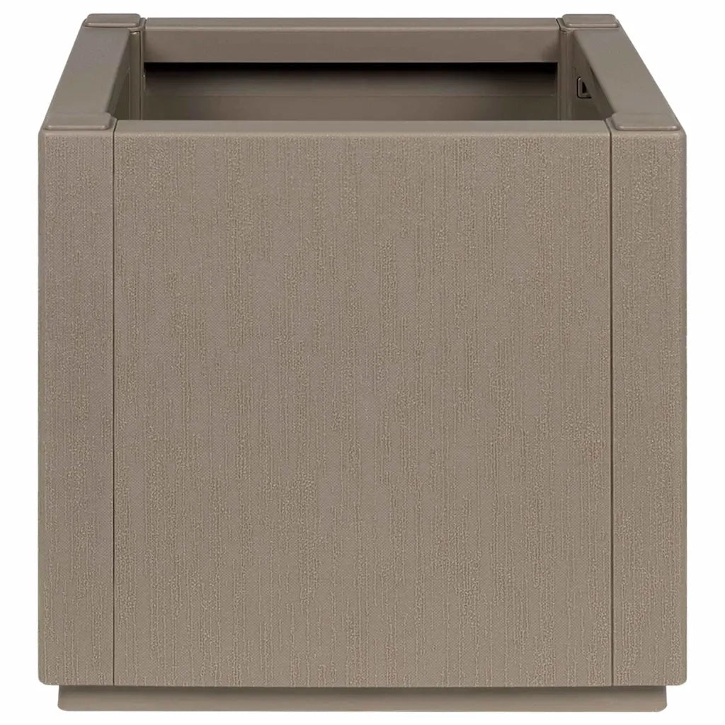 Scatola per Fiori da Giardino Marrone Chiaro 36 x 36 x 35 cm PP 42006498