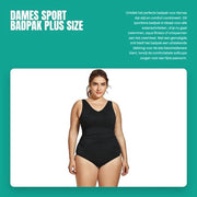 Costumi da bagno per donna - Correttore da bagno - Costume da bagno unico - V-neck - Softcups - Rilievi per controllo della pancia