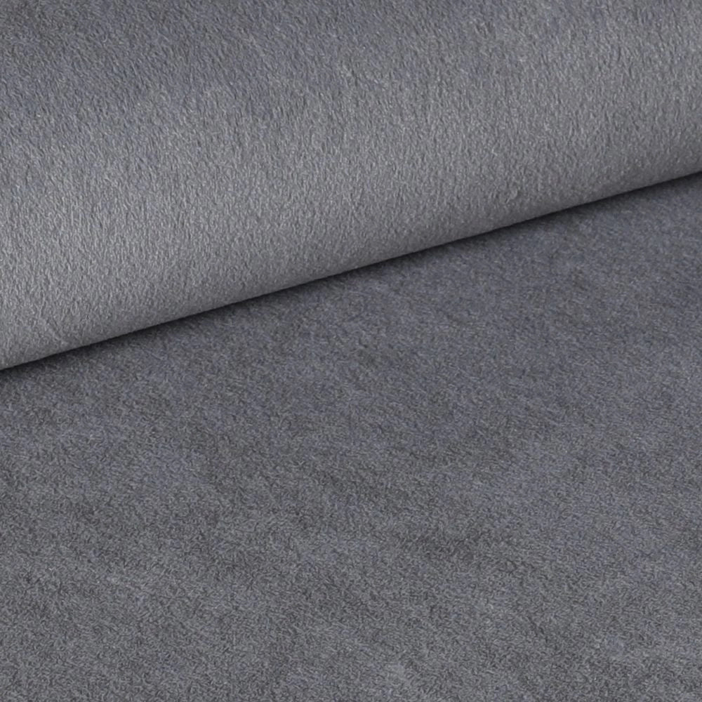 Set 4 Sedie Vika tessuto grigio con trama geometrica e piedi neri - Eleganza e comfort