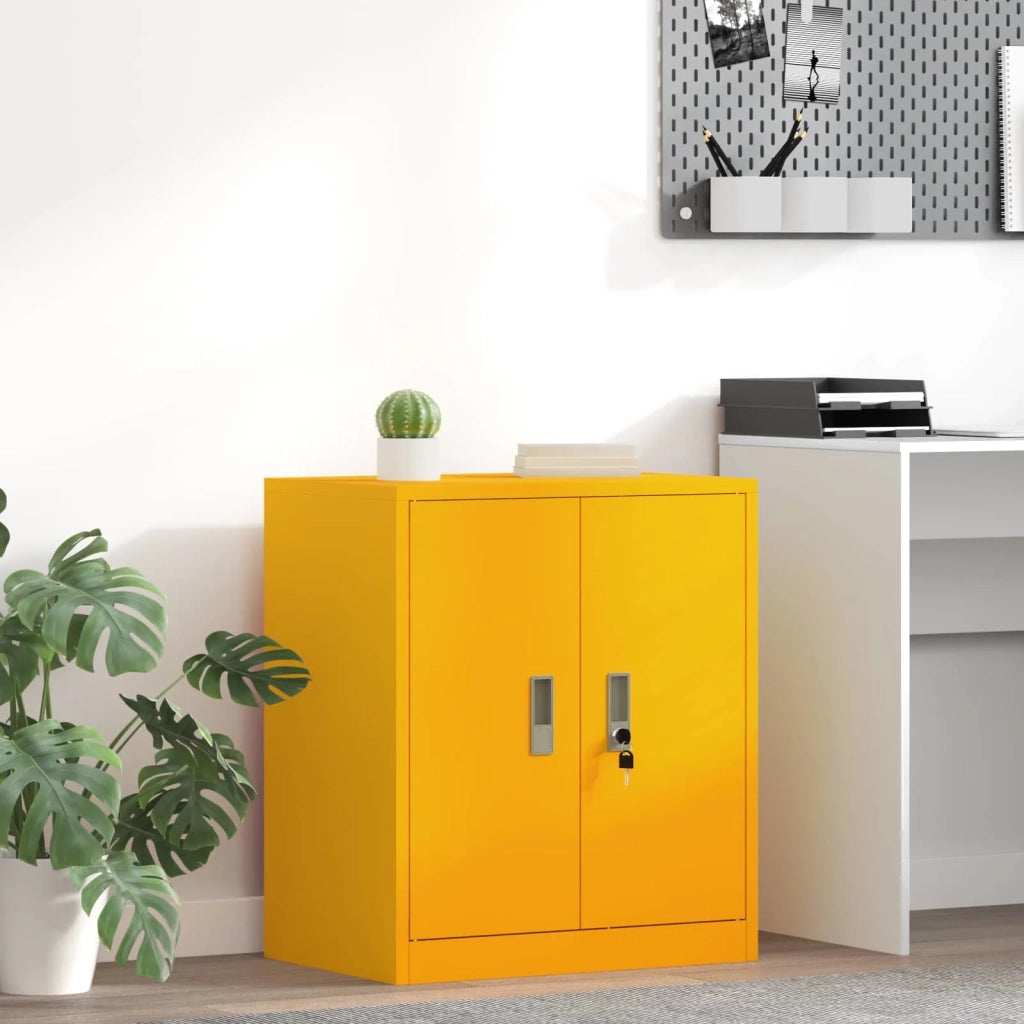Armadio Giallo senape 60 x 40 x 70 cm Acciaio
