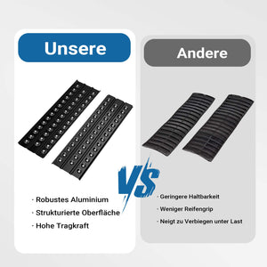 Piastre da sabbia 1 coppia 150x45 cm in alluminio per recupero auto fuoristrada veicoli SUV