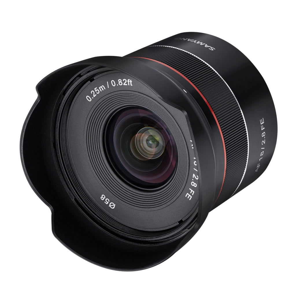 Obiettivo fotografico AF 18 mm F2.8 FE - Autofocus full-frame APS-C a focale fissa - compatibile con Sony E-mount