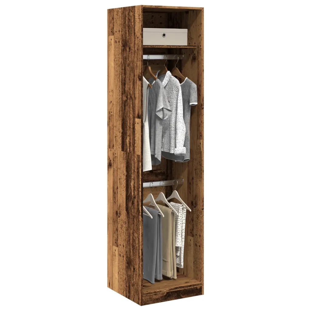 vidaXL Armadio Legno Antico 50x50x200 cm in Legno Multistrato