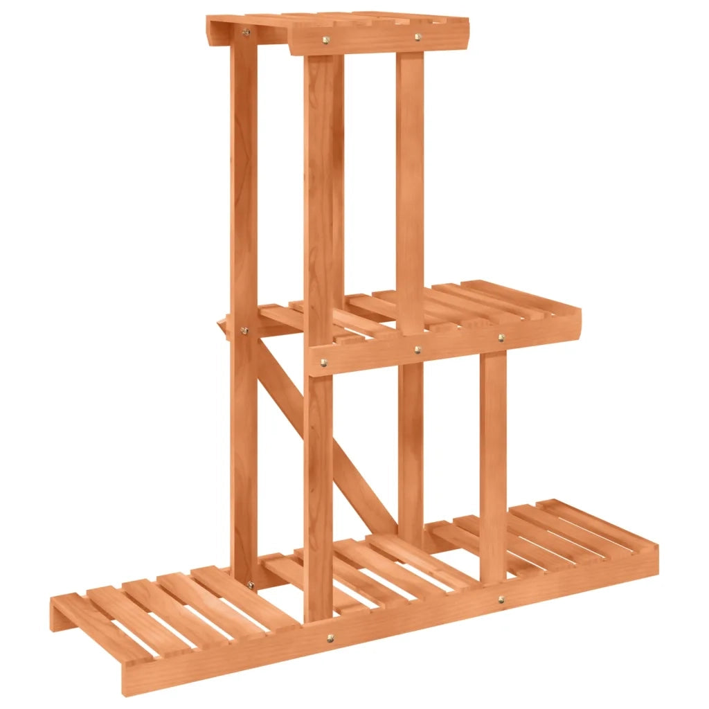 Portafiori-Supporto per Piante-Rastrelliera per Fiori 81x25x75,5 cm in Legno Massello di Abete 866229