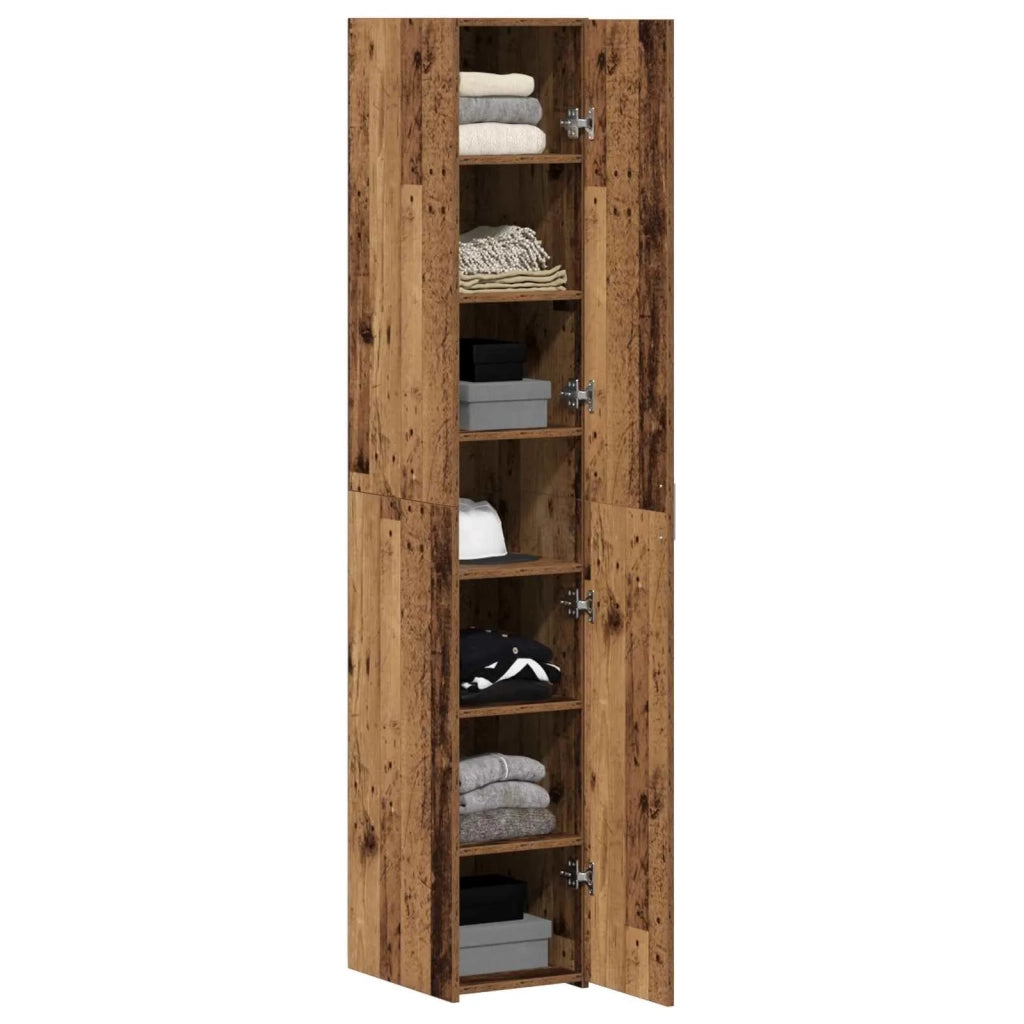 Credenza 2 pz | Madia | Buffet da pranzo | Armadio da pranzo Legno vecchio 30 x 42,5 x 185 cm