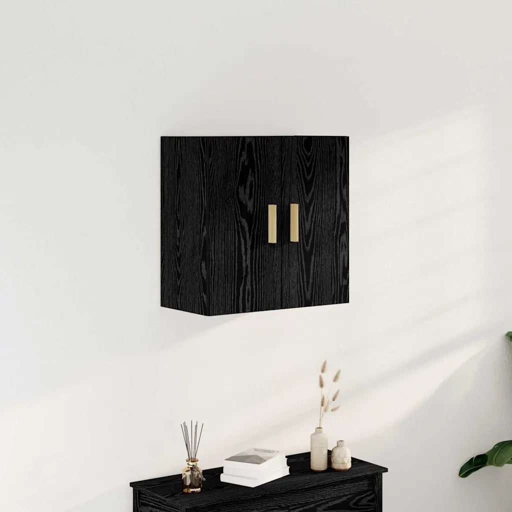 Armadietto a muro Rovere Nero 60 x 30 x 60 cm Legno multistrato 862799
